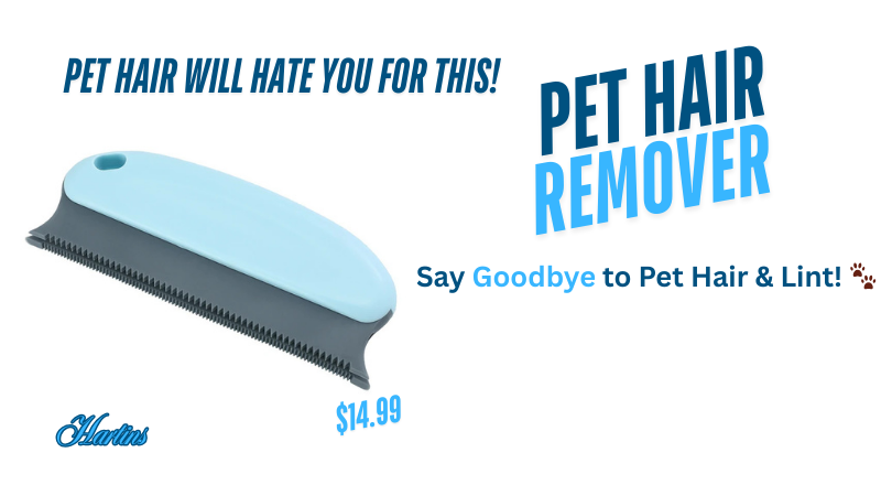 Portable Pet Hair Remover – Say Goodbye to Pet Hair & Lint!
