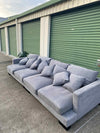 Pre-loved Harvey Norman 4 Seater Modular w/Ottoman *Grey*