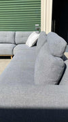 Premium Corner Modular Grey Lounge Suite w/Headrests