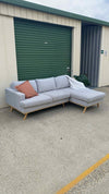 Ex Fantastic Furniture L Seater Sectional Sofa *Grey*