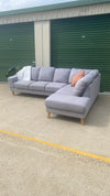 6 Seater Sectional Sofa *Light Grey*
