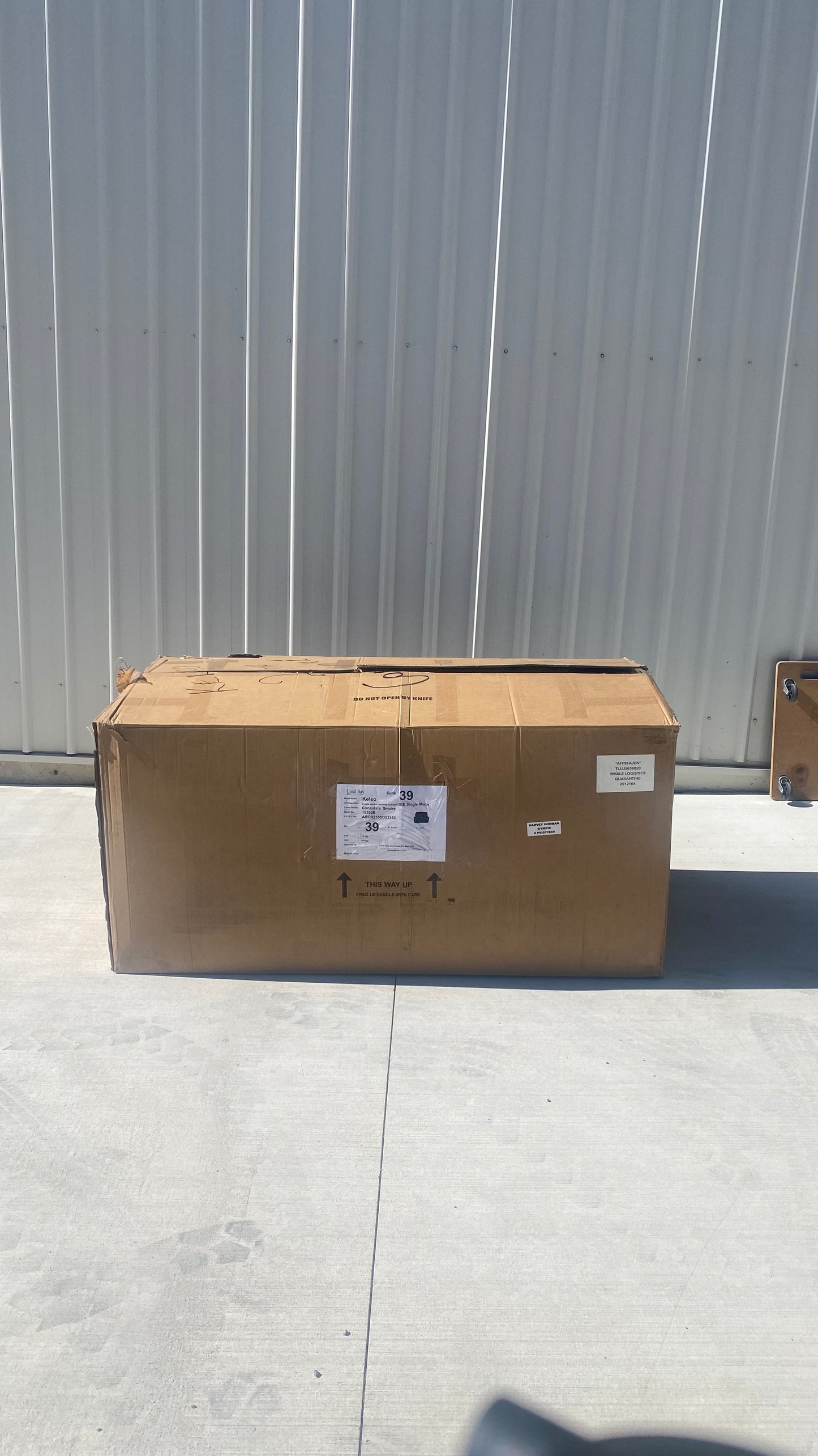 Kelso Smoke Grey Double Electric Recliner (BOXED)