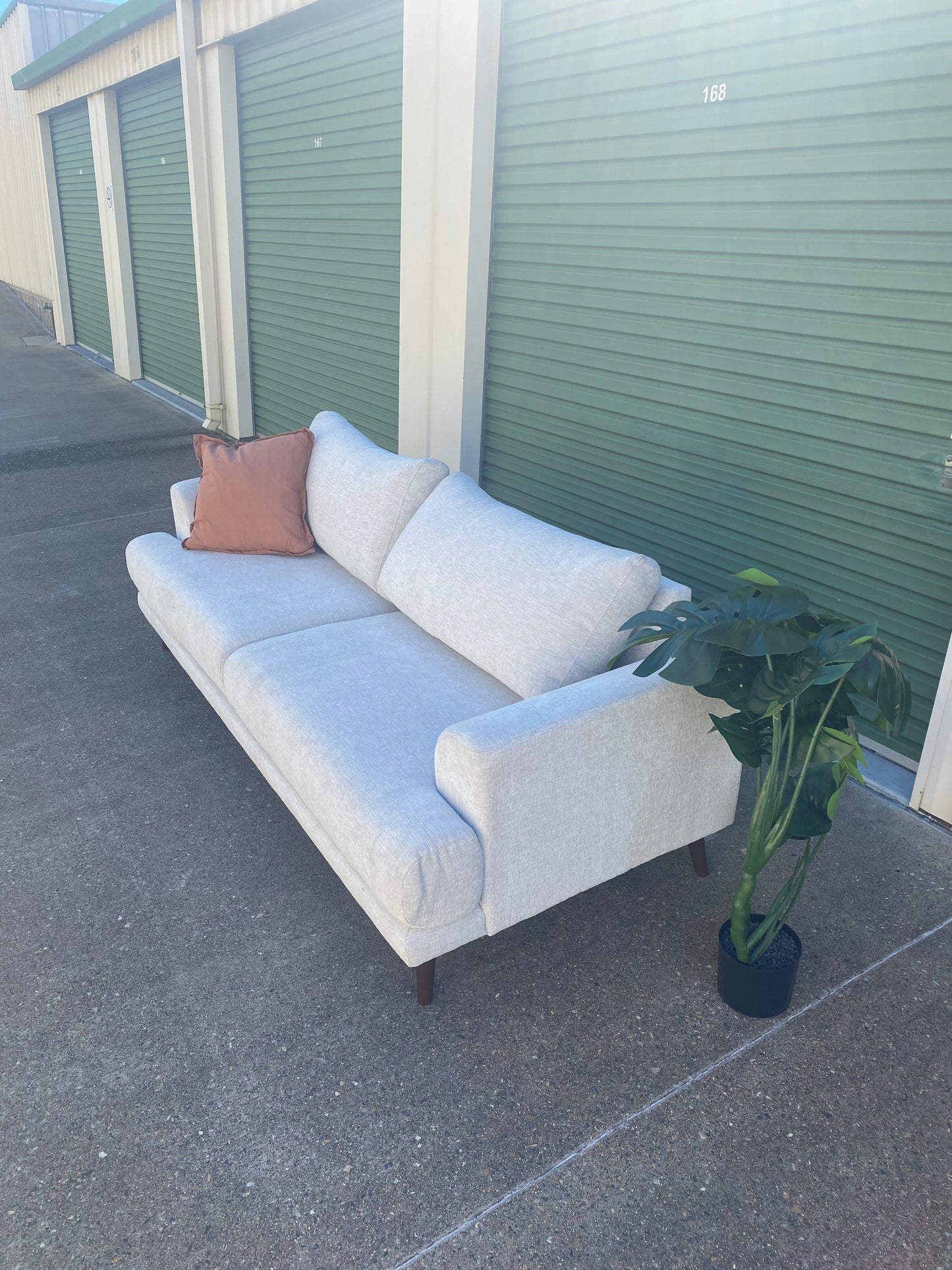 Pre-Loved Amart Jermaine 3 Seater Sofa *Beige*