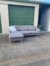 Pre-Loved Fantastic Furniture L Seater w/Reversible Chaise *Grey*