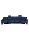 Pre-Loved Ex Harvey Norman Cannes 4 Seater Powered Recliner Sofa *Navy*