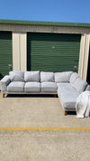 Grey L Shape Sectional Sofa