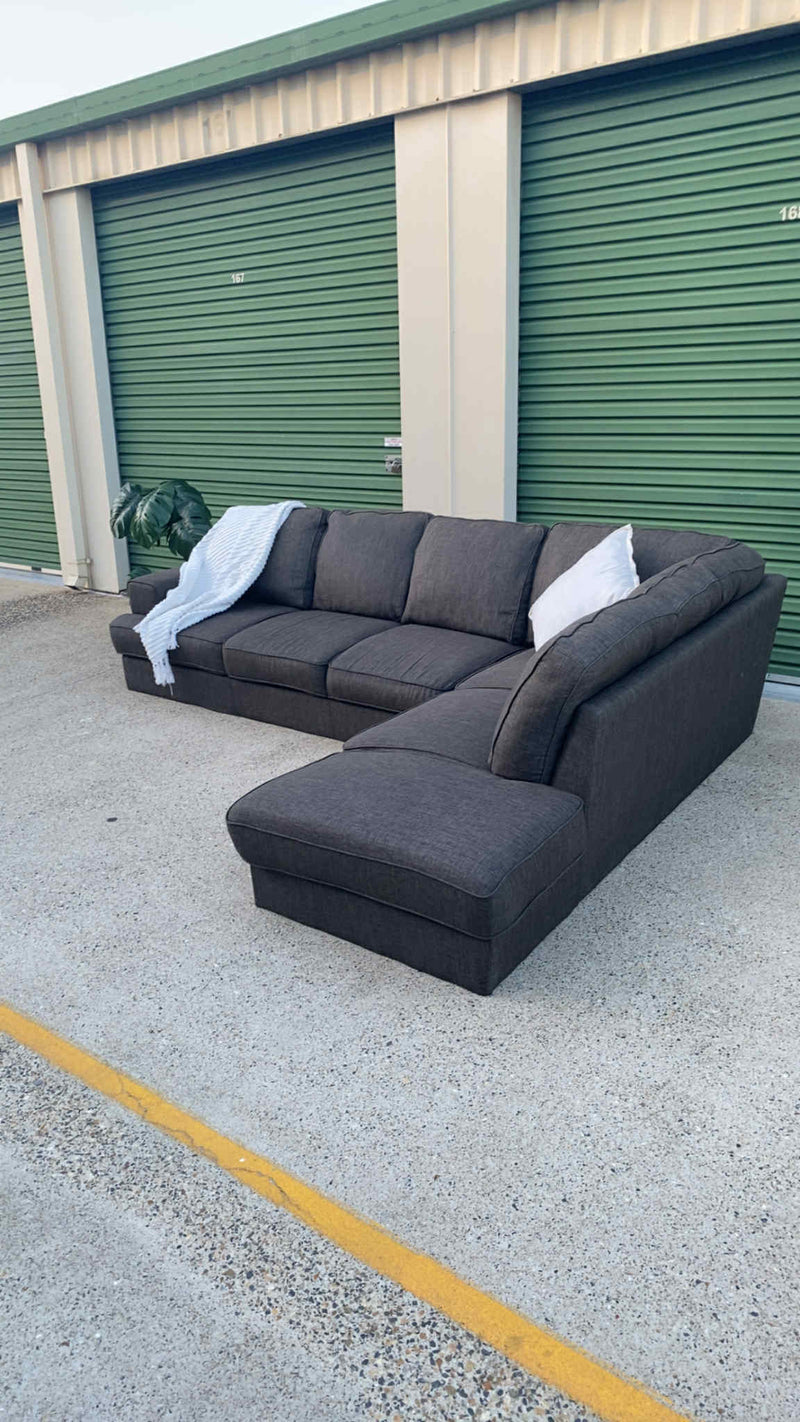 5 Seater Sectional Sofa w/Chaise *Brown*