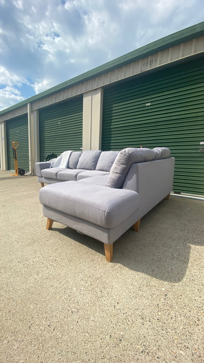 6 Seater Sectional Sofa *Light Grey*