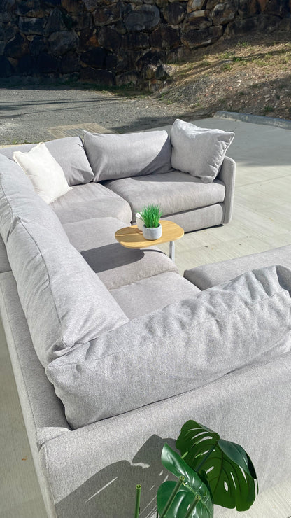 Ex Nick Scali 4 Piece Modular Cloud Style Sofa w/Ottoman