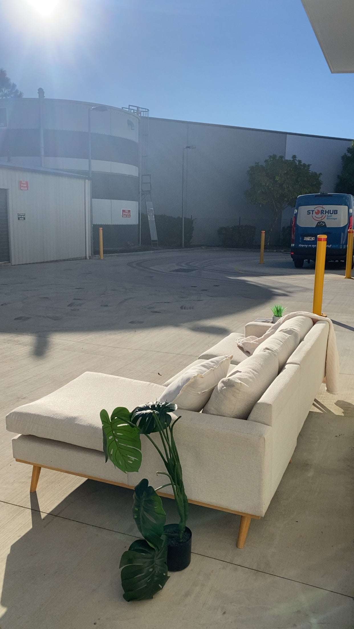 Ex Fantastic Furniture Marella L Shape Biege Sofa