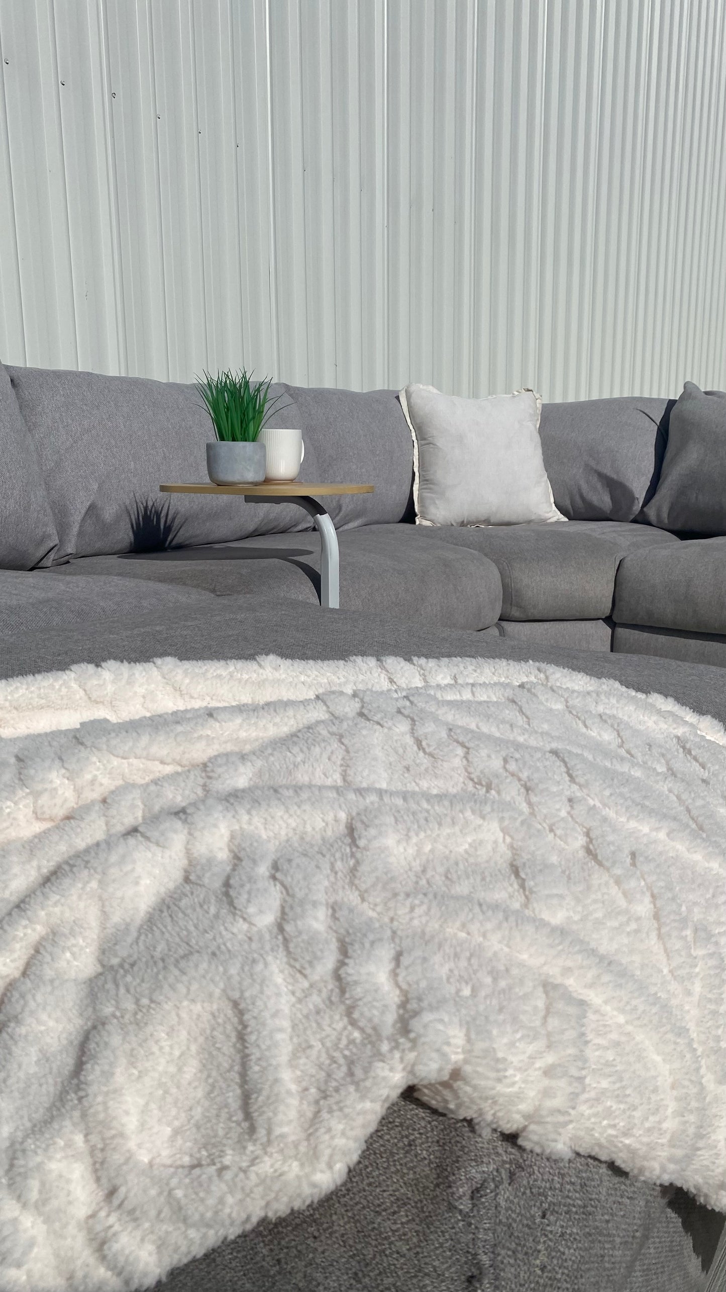 Ex Nick Scali 4 Piece Modular Cloud Style Sofa w/Ottoman