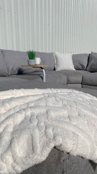 Ex Nick Scali 4 Piece Modular Cloud Style Sofa w/Ottoman