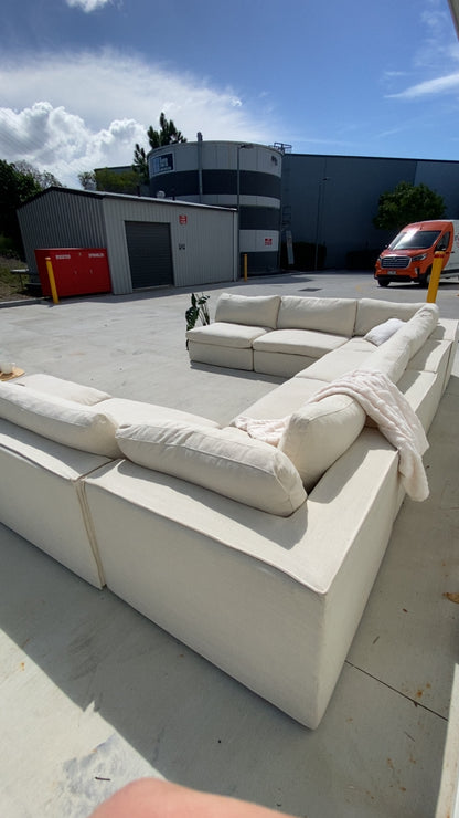 Ex Freedom 8 Piece Beige Modular Sofa