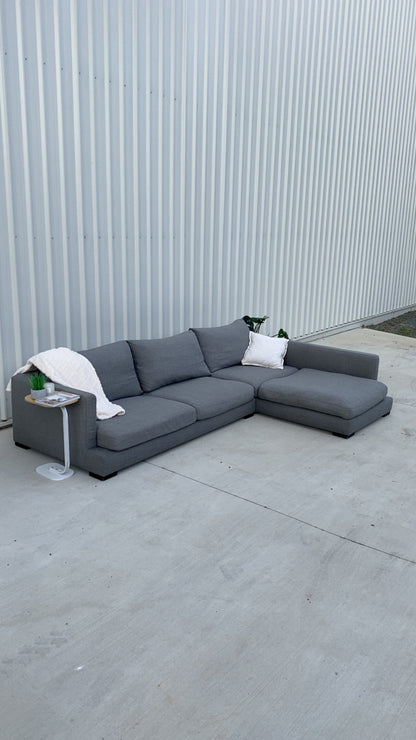 Ex Freedom Long Island Grey Fabric Modular Sofa