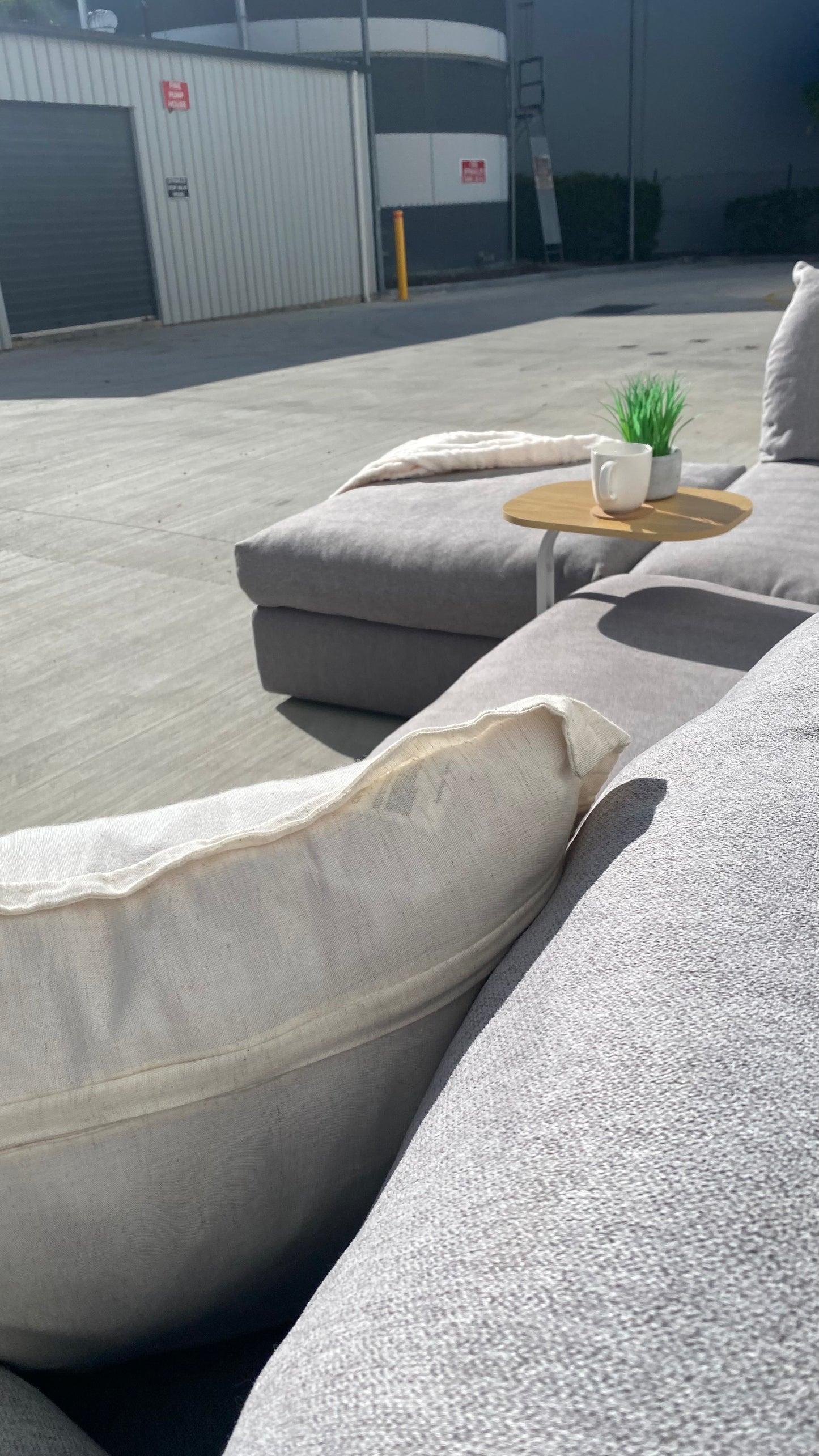 Ex Nick Scali 4 Piece Modular Cloud Style Sofa w/Ottoman