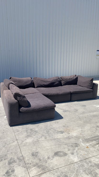 Modular Cloud Charcoal Couch