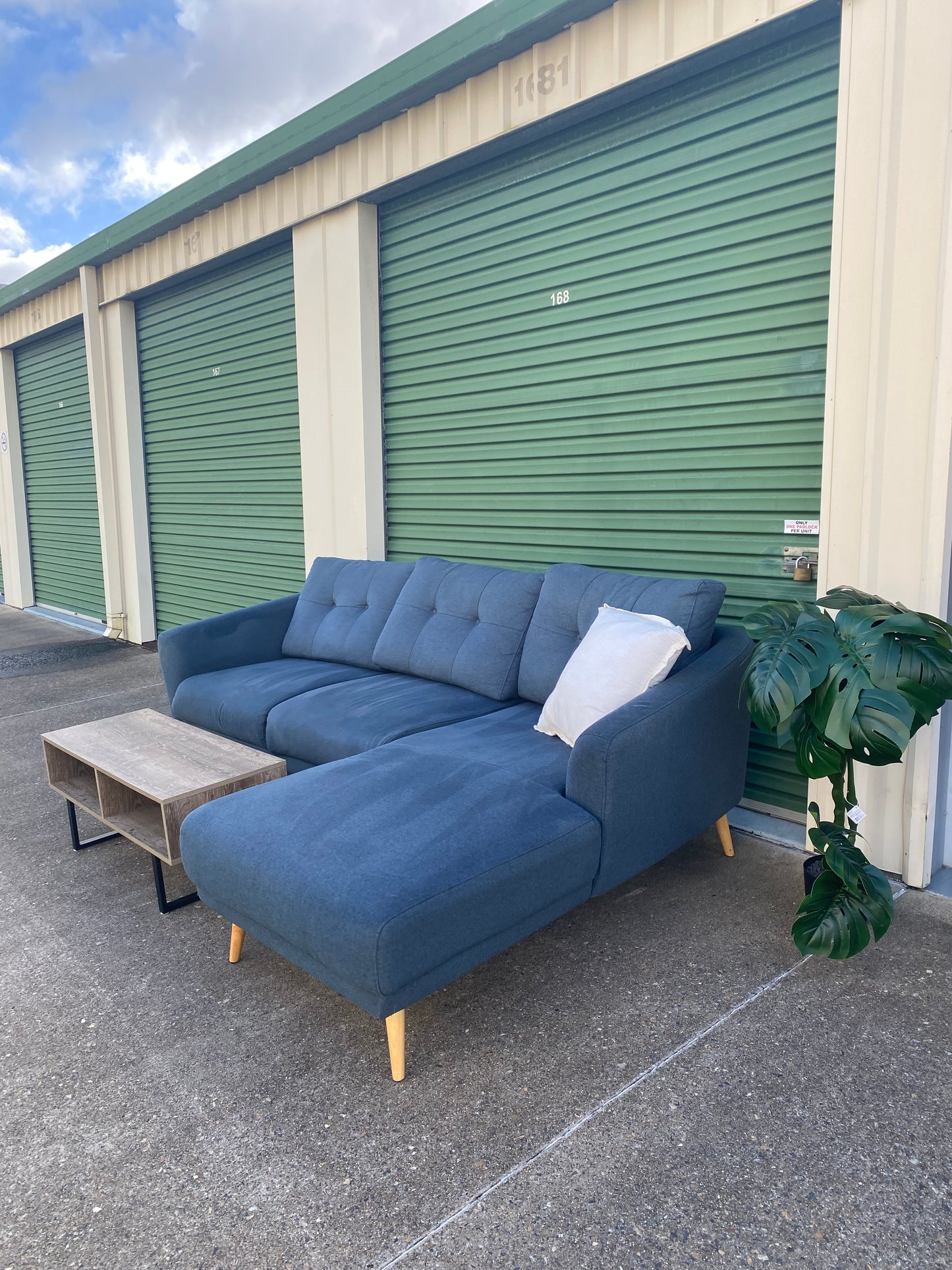L Seater Sectional Sofa *Blue*