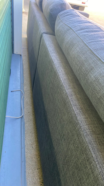 Ex Amart Holloway Deep Seated Charcoal Grey Corner Lounge Suite