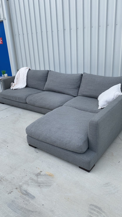 Ex Freedom Long Island Grey Fabric Modular Sofa