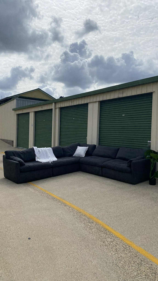 Ex Nick Scali 7 Seater Modular Cloud Sofa *Navy Blue*