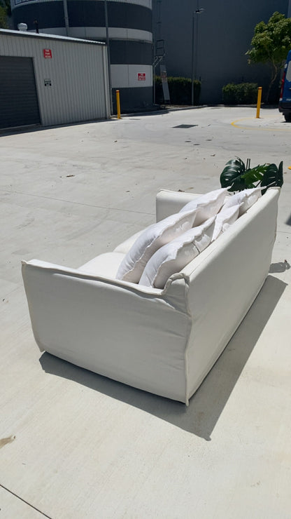 Ex Brosa Palermo 2-Seater White Sofa