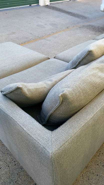 4 Seater Modular Sectional Sofa w/Ottoman *Grey*