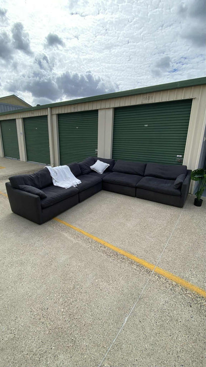 Ex Nick Scali 7 Seater Modular Cloud Sofa *Navy Blue*