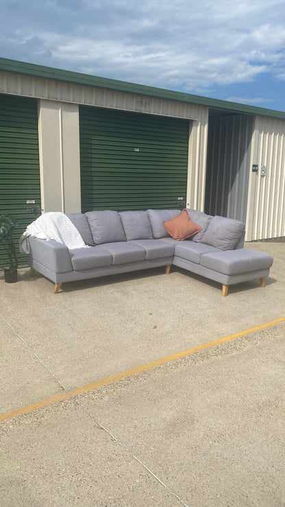 6 Seater Sectional Sofa *Light Grey*