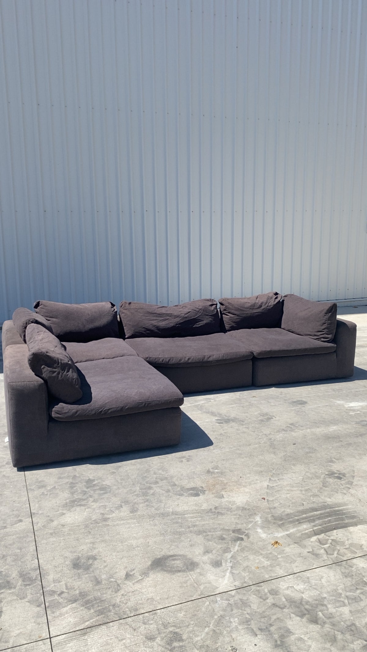 Modular Cloud Charcoal Couch