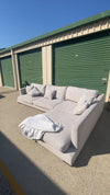 Ex Freedom LONG ISLAND Fabric Modular Deep Seated Sofa *Grey*