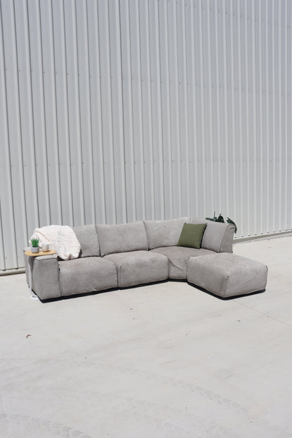 Ex Koala Modern Modular 4.5 Seater Grey Sofa w/Ottoman