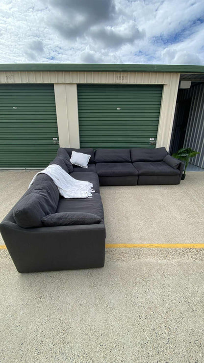 Ex Nick Scali 7 Seater Modular Cloud Sofa *Navy Blue*