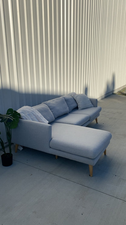 Ex Lounge Lovers Grey L Shape Sofa
