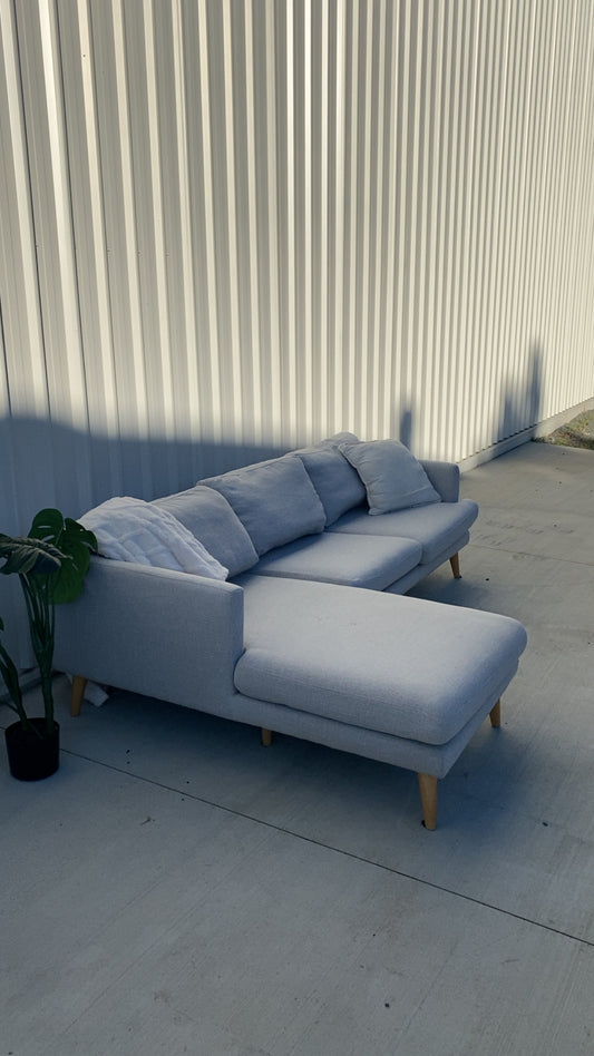 Ex Lounge Lovers Grey L Shape Sofa