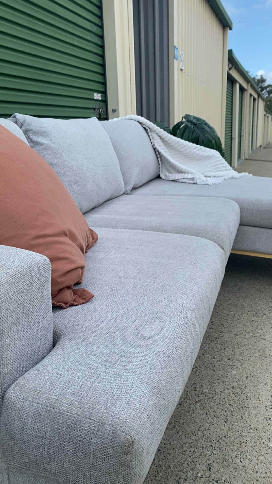 Ex Fantastic Furniture L Seater Sectional Sofa *Grey*