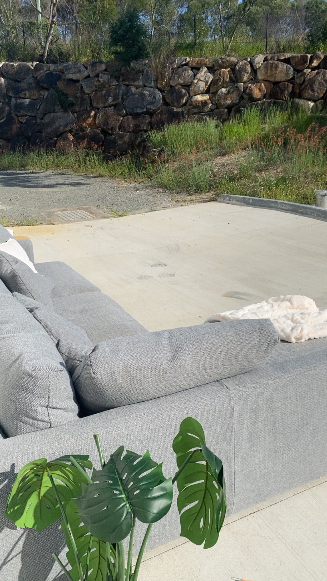 Ex LoungeLovers Long Beach L Shape Grey Sofa