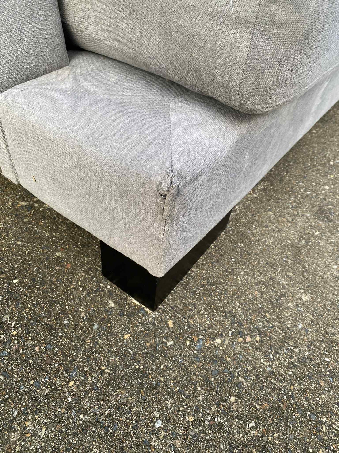 Pre-loved Harvey Norman 4 Seater Modular w/Ottoman *Grey*