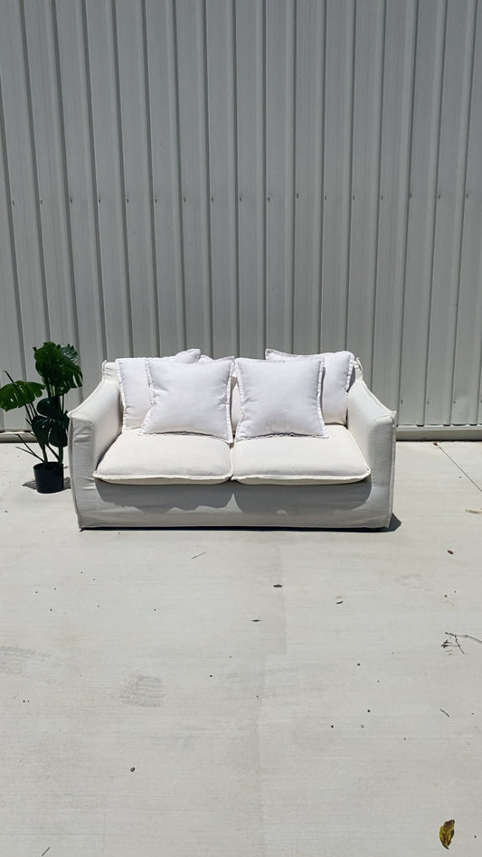 Ex Brosa Palermo 2-Seater White Sofa