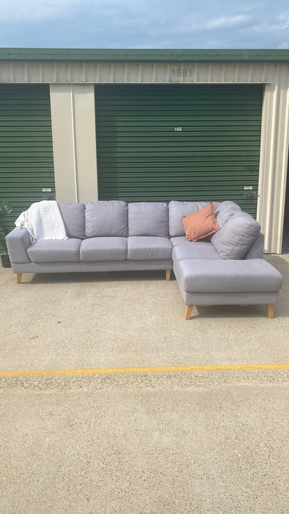 6 Seater Sectional Sofa *Light Grey*