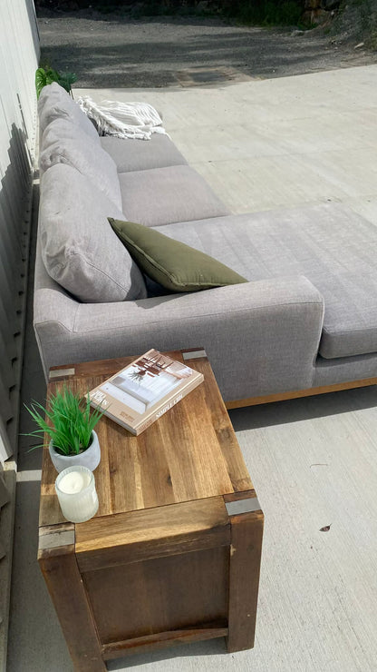 Premium Large Grey LHC Sofa