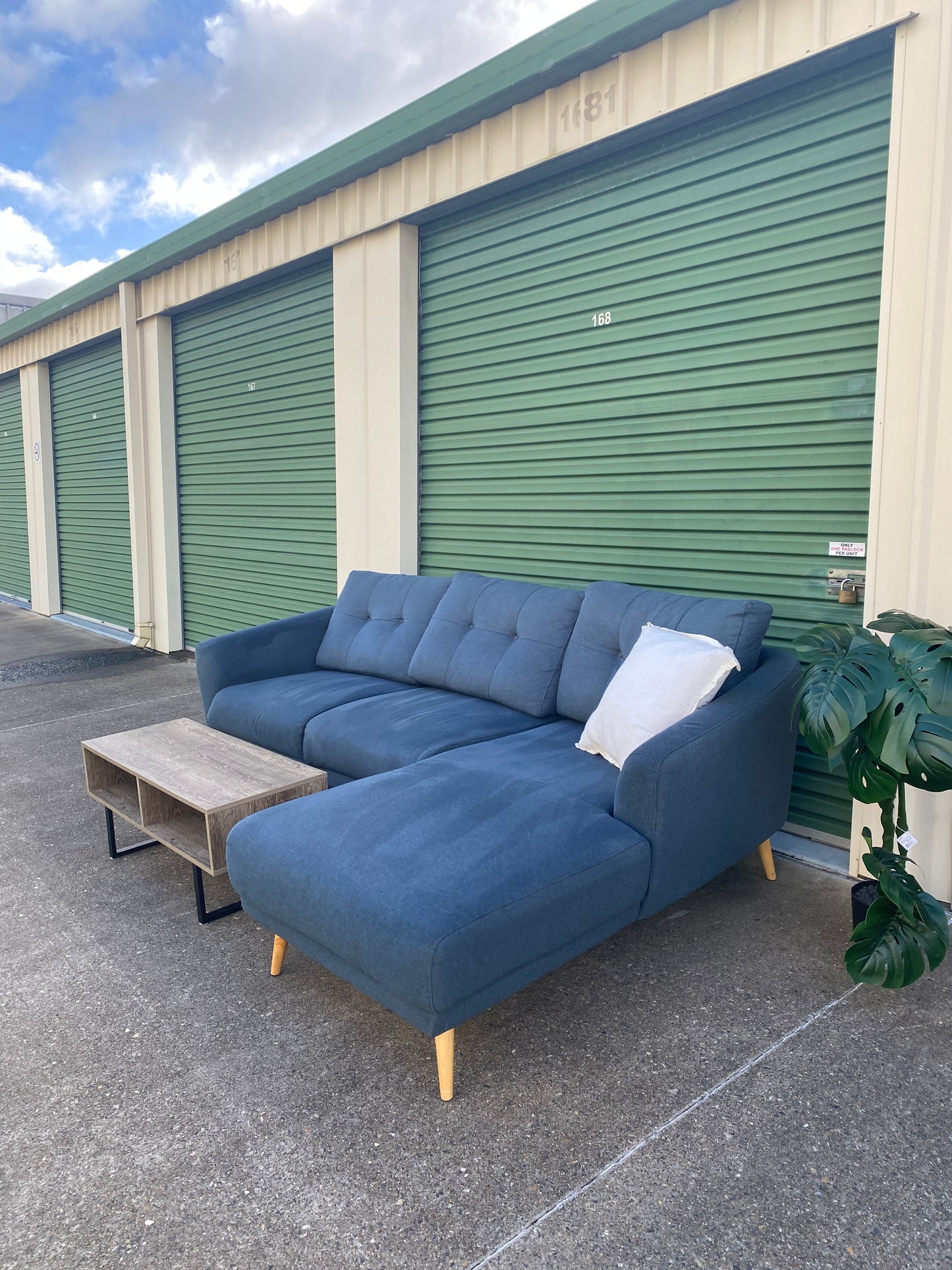 L Seater Sectional Sofa *Blue*