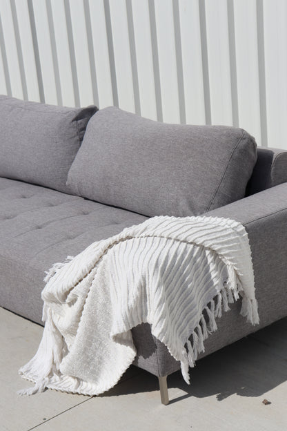 Large Premium L Shape Grey Sofa