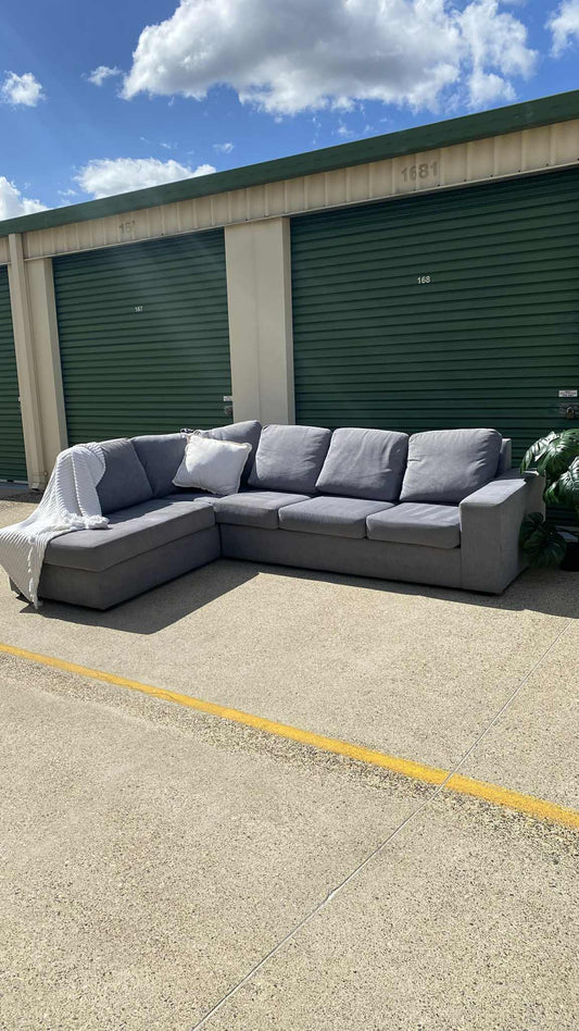 Ex Fantastic Furniture L Seater Sectional Sofa *Grey*