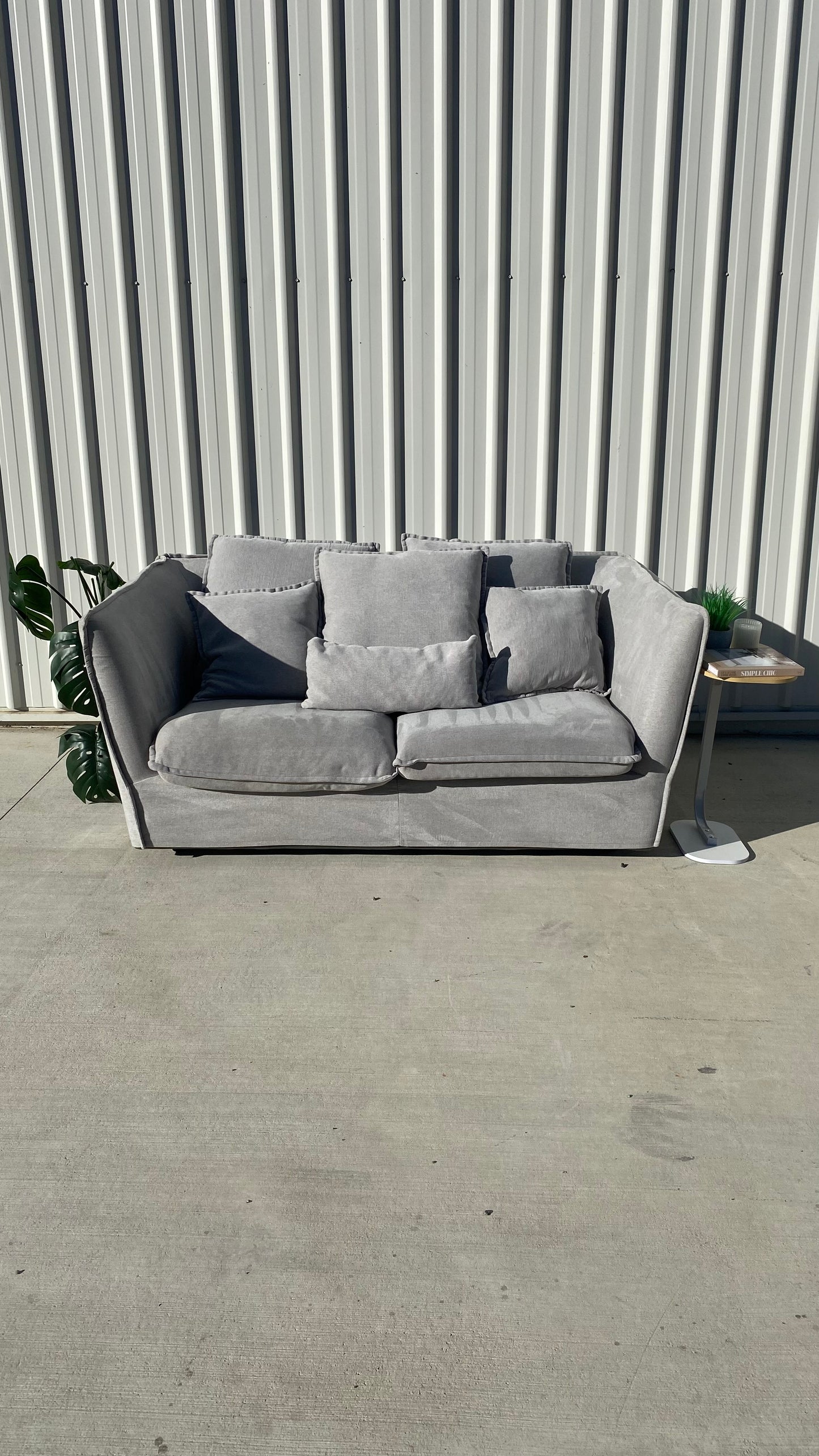 Ex Eureka Clio Grey 3 Seater Sofa