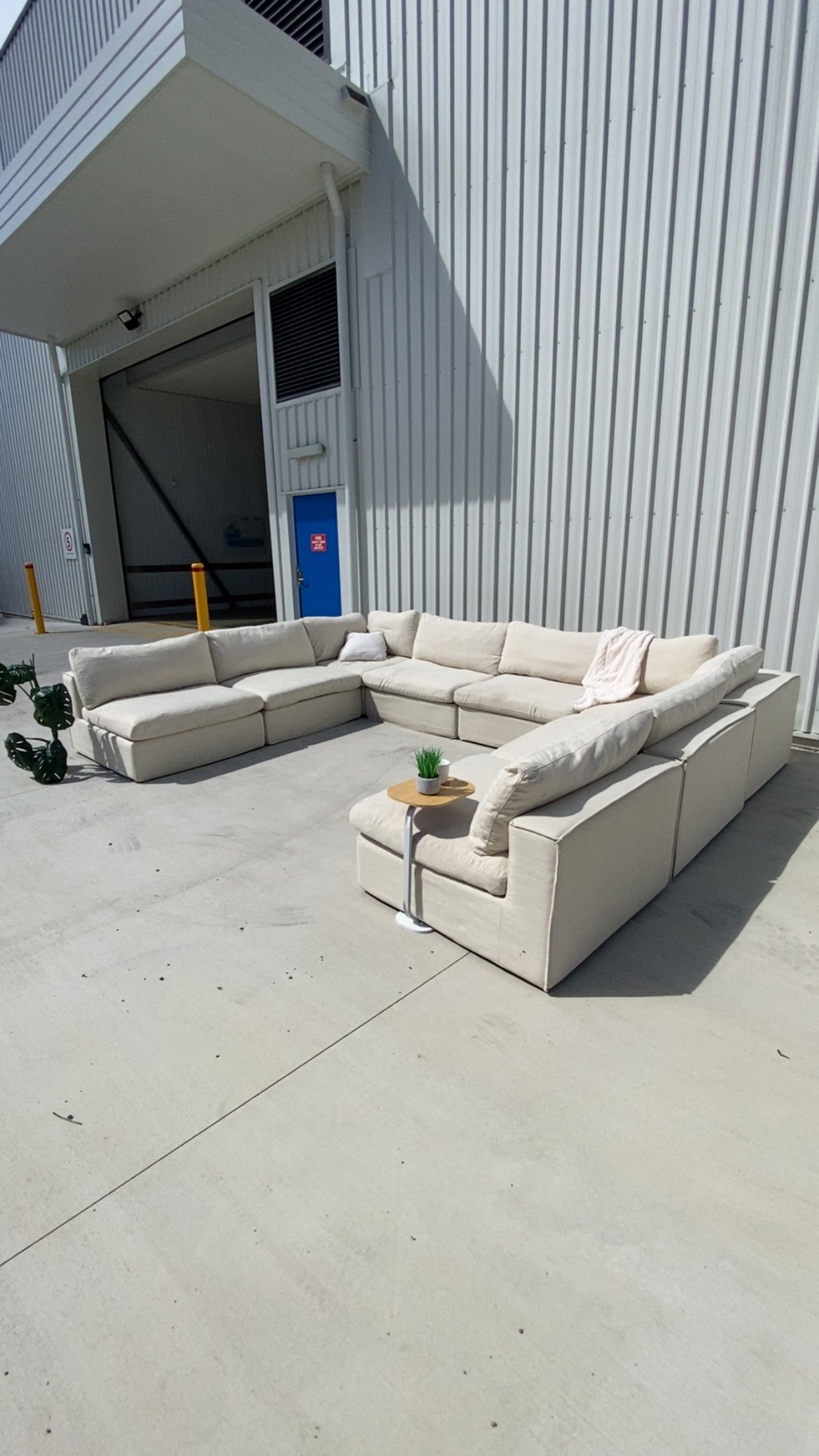 Ex Freedom 8 Piece Beige Modular Sofa