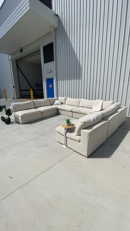 Ex Freedom 8 Piece Beige Modular Sofa