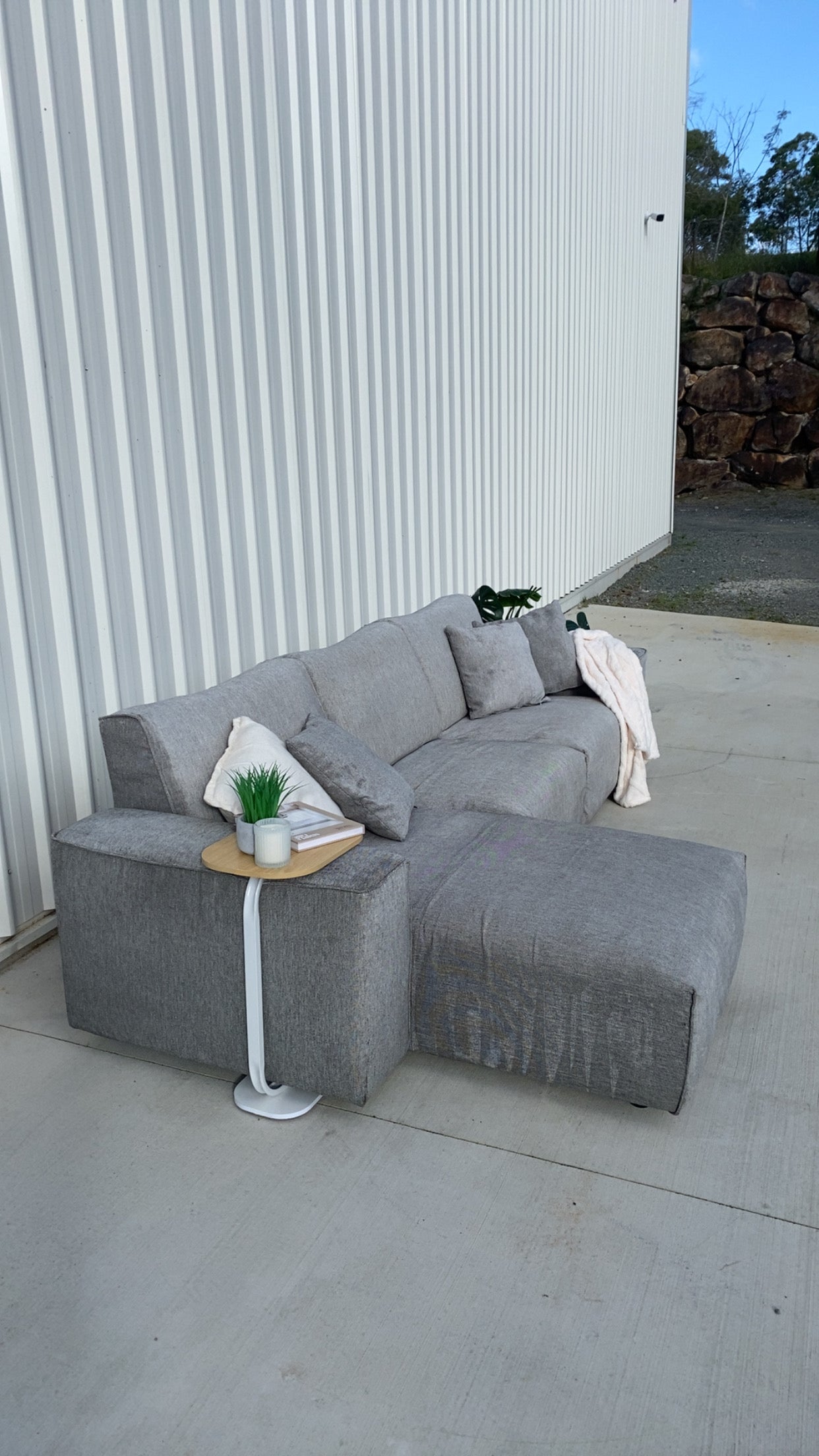 Ex Koala Grey Modern Sofa