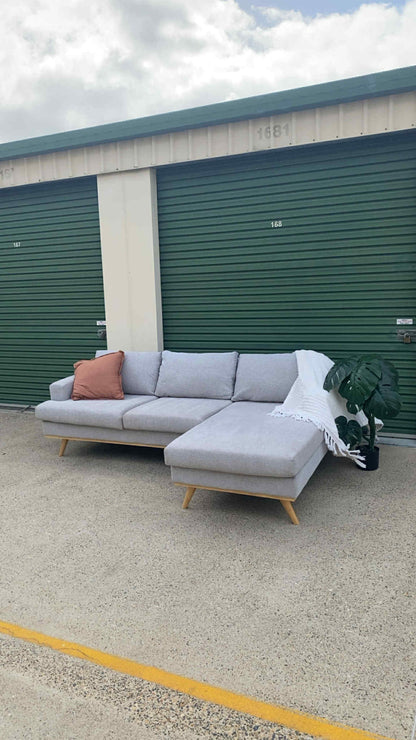 Ex Fantastic Furniture L Seater Sectional Sofa *Grey*