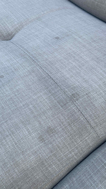 Ex Nick Scali L Shape Sectional Lounge w/Adjustable Headrests & Armrest *Beige*