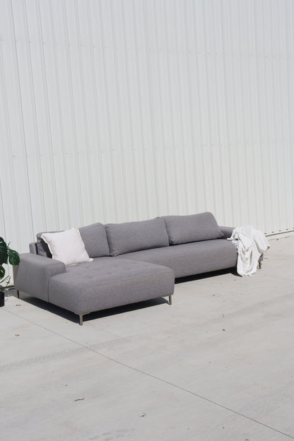 Large Premium L Shape Grey Sofa